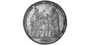1 Thaler Royaume de Bavière (1806 - 1918) Argent Louis Ier de Bavière(1786 – 1868)