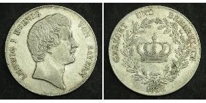 1 Thaler Royaume de Bavière (1806 - 1918) Argent Louis Ier de Bavière(1786 – 1868)