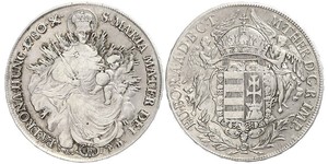 1 Thaler Royaume de Hongrie (1000-1918) Argent Maria Theresa of Austria (1717 - 1780)