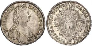 1 Thaler Royaume de Hongrie (1000-1918) Argent Maria Theresa of Austria (1717 - 1780)