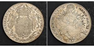 1 Thaler Royaume de Hongrie (1000-1918) Argent Joseph II, Holy Roman Emperor  (1741 - 1790)