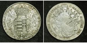 1 Thaler Royaume de Hongrie (1000-1918) Argent Joseph II, Holy Roman Emperor  (1741 - 1790)