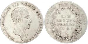 1 Thaler Royaume de Prusse (1701-1918) Argent Frédéric-Guillaume III de Prusse (1770 -1840)