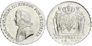 1 Thaler Royaume de Prusse (1701-1918) Argent Frédéric-Guillaume III de Prusse (1770 -1840)