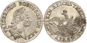 1 Thaler Royaume de Prusse (1701-1918) Argent Frédéric II de Prusse (1712 – 1786)