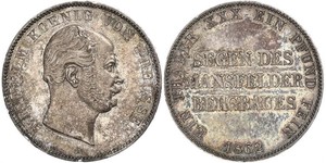 1 Thaler Royaume de Prusse (1701-1918) Argent Wilhelm I, German Emperor (1797-1888)