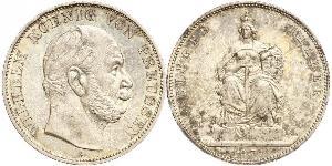 1 Thaler Royaume de Prusse (1701-1918) Argent Wilhelm I, German Emperor (1797-1888)