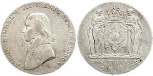 1 Thaler Royaume de Prusse (1701-1918) Argent Frédéric-Guillaume III de Prusse (1770 -1840)