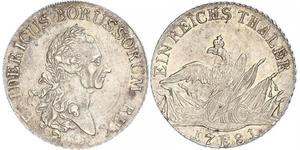 1 Thaler Royaume de Prusse (1701-1918) Argent Frédéric II de Prusse (1712 – 1786)