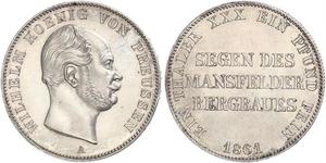 1 Thaler Royaume de Prusse (1701-1918) Argent Wilhelm I, German Emperor (1797-1888)