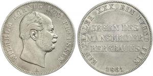 1 Thaler Royaume de Prusse (1701-1918) Argent Wilhelm I, German Emperor (1797-1888)