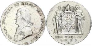 1 Thaler Royaume de Prusse (1701-1918) Argent Frédéric-Guillaume III de Prusse (1770 -1840)