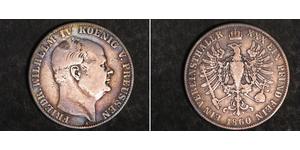 1 Thaler Royaume de Prusse (1701-1918) Argent Frédéric-Guillaume IV de Prusse (1795 - 1861)