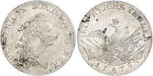 1 Thaler Royaume de Prusse (1701-1918) Argent Frédéric II de Prusse (1712 – 1786)