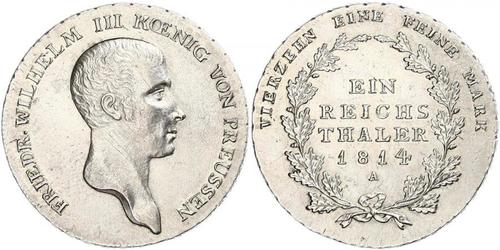 1 Thaler Royaume de Prusse (1701-1918) Argent Frédéric-Guillaume III de Prusse (1770 -1840)