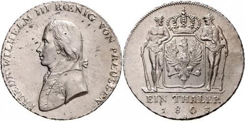 1 Thaler Royaume de Prusse (1701-1918) Argent Frédéric-Guillaume III de Prusse (1770 -1840)