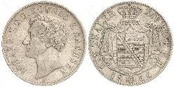 1 Thaler Royaume de Saxe (1806 - 1918) Argent Jean Ier de Saxe (1801-1873)