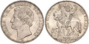 1 Thaler Royaume de Saxe (1806 - 1918) Argent Jean Ier de Saxe (1801-1873)
