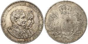 1 Thaler Royaume de Saxe (1806 - 1918) Argent Jean Ier de Saxe (1801-1873)