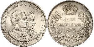 1 Thaler Royaume de Saxe (1806 - 1918) Argent Jean Ier de Saxe (1801-1873)