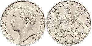 1 Thaler Royaume de Wurtemberg (1806-1918) Argent Guillaume Ier de Wurtemberg