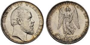 1 Thaler Royaume de Wurtemberg (1806-1918) Argent Charles Ier de Wurtemberg