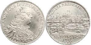 1 Thaler Saint-Empire romain germanique (962-1806) Argent François Ier du Saint-Empire(1708-1765)