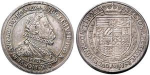 1 Thaler Saint-Empire romain germanique (962-1806) Argent Rodolphe II du Saint-Empire (1552 - 1612)