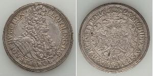 1 Thaler Saint-Empire romain germanique (962-1806) Argent Léopold Ier de Habsbourg(1640-1705)