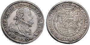 1 Thaler Saint-Empire romain germanique (962-1806) Argent Rodolphe II du Saint-Empire (1552 - 1612)