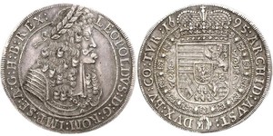 1 Thaler Saint-Empire romain germanique (962-1806) Argent Léopold Ier de Habsbourg(1640-1705)