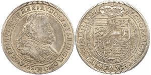 1 Thaler Saint-Empire romain germanique (962-1806) Argent Rodolphe II du Saint-Empire (1552 - 1612)