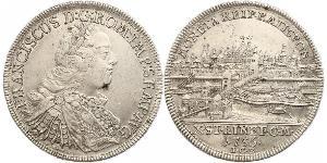 1 Thaler Saint-Empire romain germanique (962-1806) Argent François Ier du Saint-Empire(1708-1765)