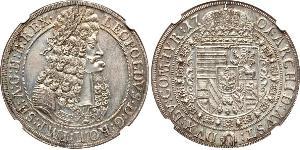 1 Thaler Saint-Empire romain germanique (962-1806) Argent Léopold Ier de Habsbourg(1640-1705)