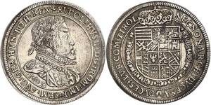 1 Thaler Saint-Empire romain germanique (962-1806) Argent Rodolphe II du Saint-Empire (1552 - 1612)