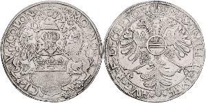 1 Thaler Saint-Empire romain germanique (962-1806) Argent Maximilien II du Saint-Empire(1527- 1576)