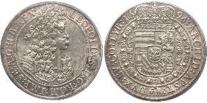 1 Thaler Saint-Empire romain germanique (962-1806) Argent Léopold Ier de Habsbourg(1640-1705)