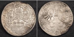 1 Thaler Saint-Empire romain germanique (962-1806) Argent Maximilien II du Saint-Empire(1527- 1576)