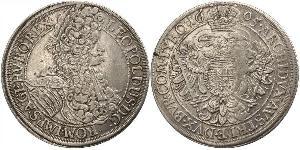 1 Thaler Saint-Empire romain germanique (962-1806) Argent Léopold Ier de Habsbourg(1640-1705)