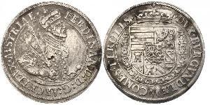 1 Thaler Saint-Empire romain germanique (962-1806) Argent Ferdinand II du Saint-Empire(1578 -1637)