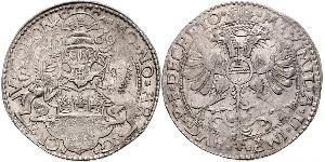 1 Thaler Saint-Empire romain germanique (962-1806) Argent Maximilien II du Saint-Empire(1527- 1576)