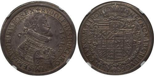 1 Thaler Saint-Empire romain germanique (962-1806) Argent Rodolphe II du Saint-Empire (1552 - 1612)