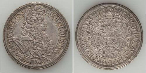 1 Thaler Saint-Empire romain germanique (962-1806) Argent Léopold Ier de Habsbourg(1640-1705)