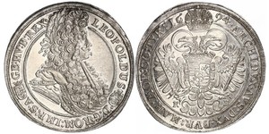 1 Thaler Saint-Empire romain germanique (962-1806) / Hongrie Argent Léopold Ier de Habsbourg(1640-1705)
