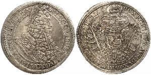 1 Thaler Saint-Empire romain germanique (962-1806) / Hongrie Argent Léopold Ier de Habsbourg(1640-1705)