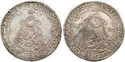 1 Thaler States of Germany Argent 