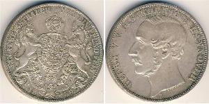 1 Thaler States of Germany Argent Georges V de Hanovre (1819 - 1878)