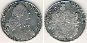 1 Thaler States of Germany Argent 
