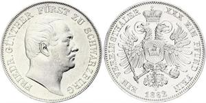 1 Thaler States of Germany Argent 