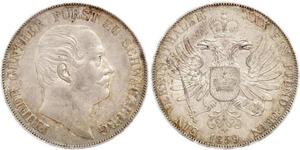 1 Thaler States of Germany Argent 